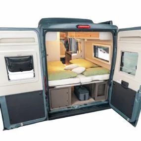 Burstner B66 640 Campervan - Exterior Rear Open