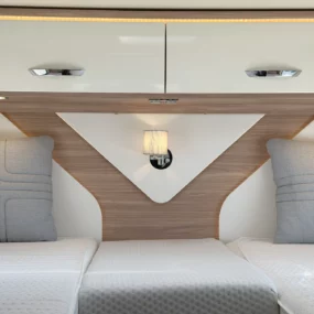 Burstner Lyseo M Harmony Line 690 Overhead Storage Bedroom